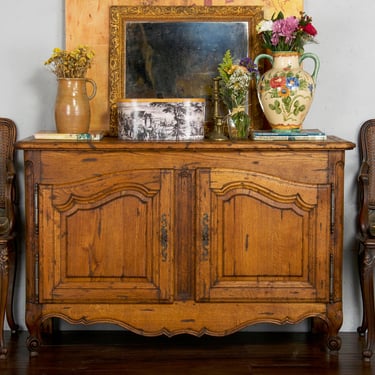19th Century French Louis XV Style Provincial Oak Cabinet or Buffet 