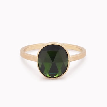 Green Tourmaline Statement Ring