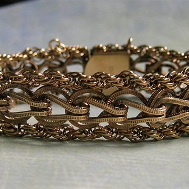 Vintage Krementz Gold Filled Bracelet, Vintage GF Mid-Century Krementz Bracelet (#4233) 