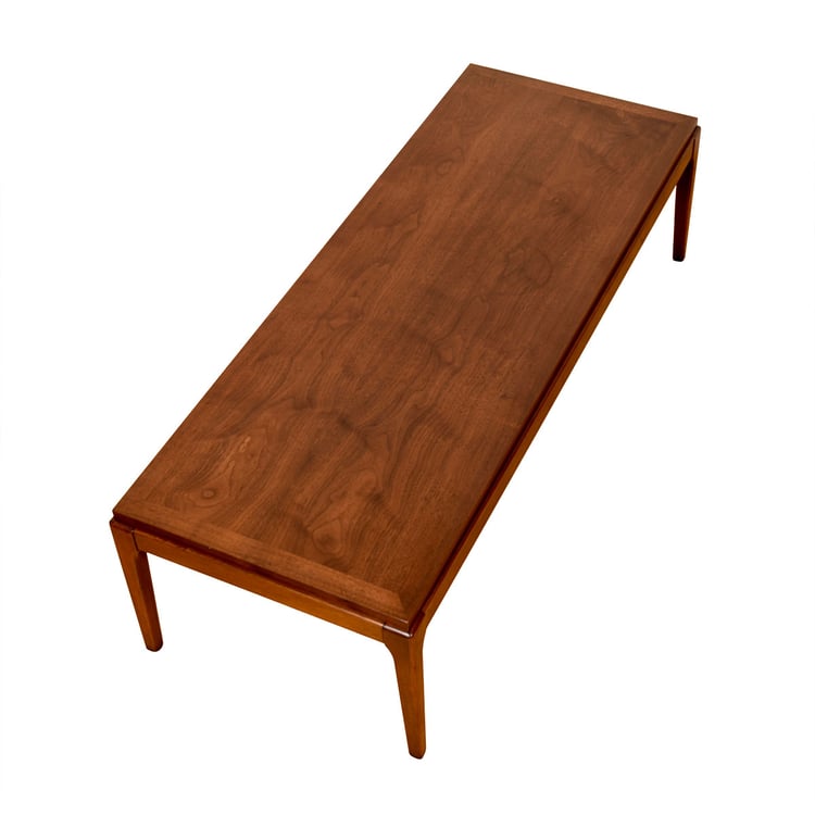 MidSized Mid Century Modern Walnut Coffee Table Modern Mobler