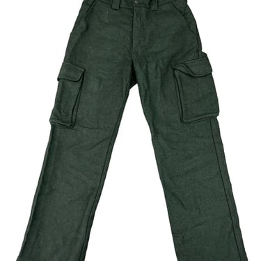 Cabelas Green Heavy Wool Cargo Hunting Pants Size 32 EUC