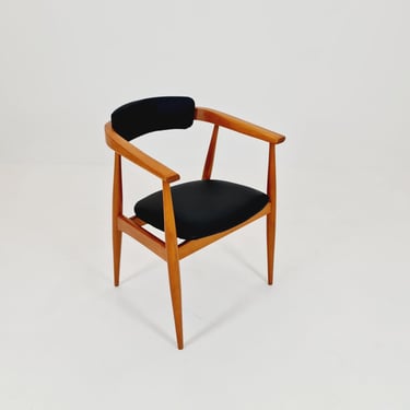 Mid Century German leather chair by Lübke, 1960s 