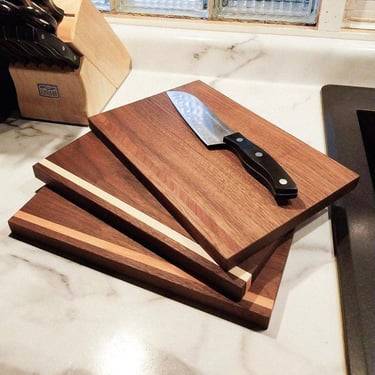 Handmade Wood Cutting Board Set 