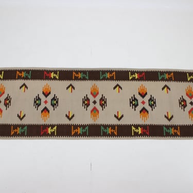 1960s Mid-century Wool Kilim Rug / Carpet 