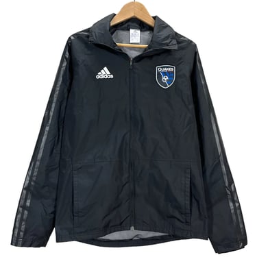 San Jose Earthquakes Soccer Adidas Climastorm Black Jacket Small Excellent