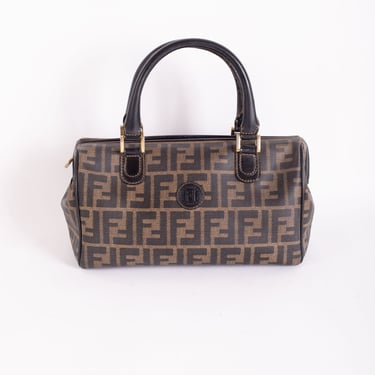 Fendi Zucca Canvas Mini Croissant Pochette 26673 Brown Cloth ref.1034100 -  Joli Closet