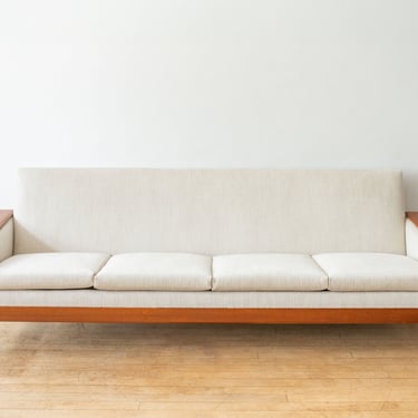 Scandinavian Teak Four-Seat Sofa