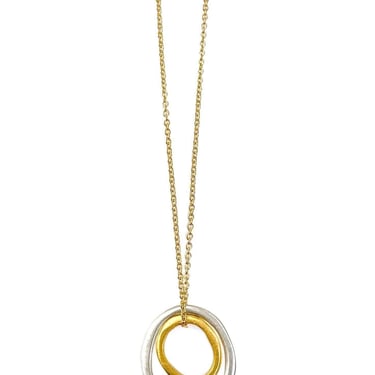 Philippa Roberts | Two Small Ovals Necklace - SS/Vermeil