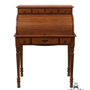 TELL CITY Solid Hard Rock Maple Colonial Early American 32" Ladies Petite Roll-Top Writing Desk 877 