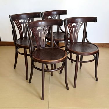 1 of 2 vintage chairs in Thonet style / MID century dining chairs / wooden chairs / 40s-50s 