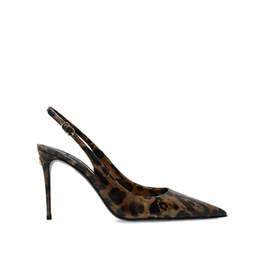 Dolce & Gabbana Leopard Print Slingaback Pumps Women