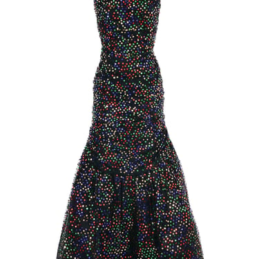 Arnold Scaasi Sequin Tulle Gown