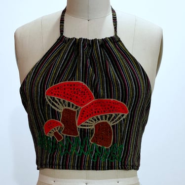 Red Mushroom Crop Top