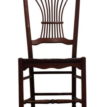 TOM SEELY Solid Cherry Country French Wheat / Sheaf Back Dining Side Chair 