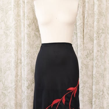 1940s Hibiscus Slip Skirt XS/S
