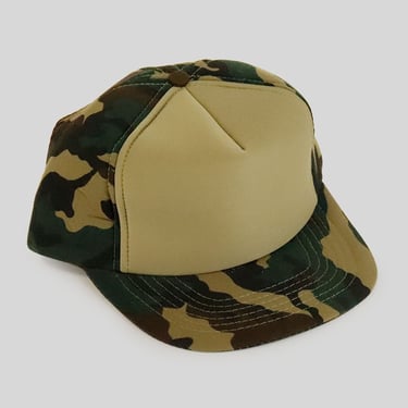 Vintage Deadstock Camo All Foam Trucker Hat