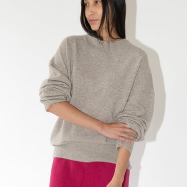 Cashmere Tes Sweater in Moss