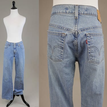 Vintage Levi's 515 Jeans - 32" waist mid to lower rise - Blue Denim Pants - Nouveau Boot Cut - Vintage 1990s Y2K - 32" inseam 