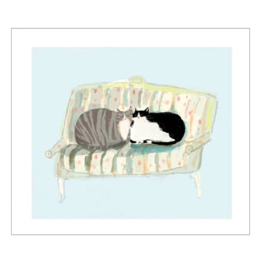 Love Seat Cat Print 8.5x11