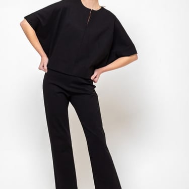 Odeeh Ponti Knit Top - Jet Black