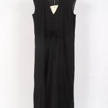 Surya Dress - Black Swiss Dot Organic