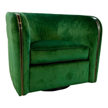 Caracole Signature Emerald Green Velvet La Vie De La Fete Club Chair