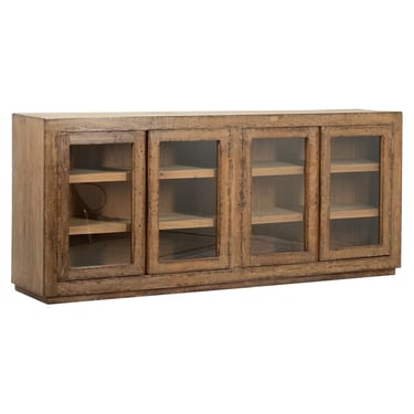 Medium Brown Wood/Glass Cabinet from Terra Nova Designs Los Angeles 
