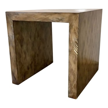 John Richard Modern Shell Finished End Table