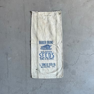 Badger Milwaukee Seed Seamless Sack Farmhouse Textile 