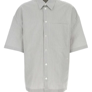 Bottega Veneta Men Embroidered Poplin Shirt