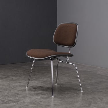 1970s Eames EC-127 Side Chair in Dark Brown and Chrome Mid Century Modern 