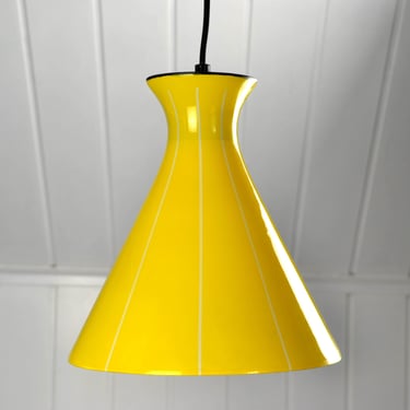 Glass ceiling light 50s 60s Diabolo glass shade yellow mid century design ceiling lamp light vintage kidney table era 
