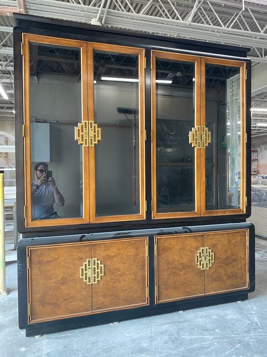 Chinoiserie China Cabinet - Custom Lacquered 