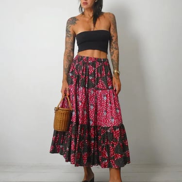 1970's Calico Patchwork Skirt