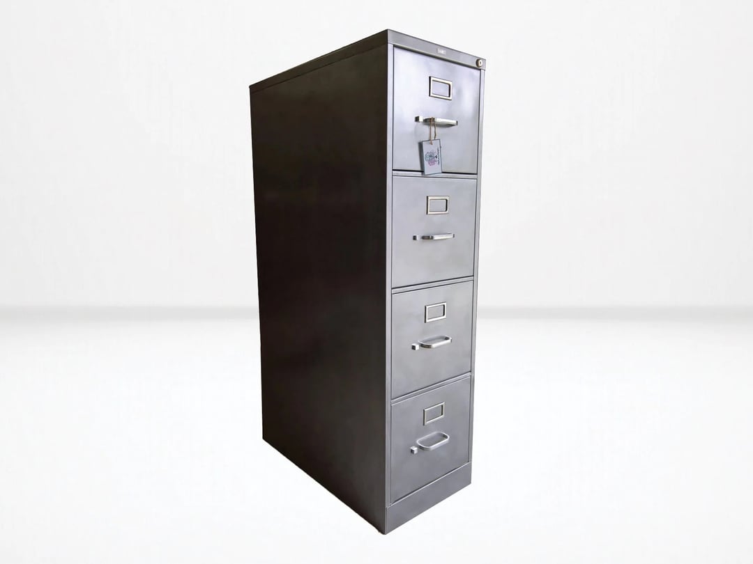 4drawer Metal Filing Refinished / letter & legal size