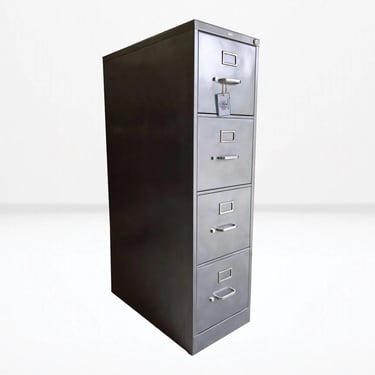 4-drawer Metal Filing Cabinet Refinished / letter & legal size / industrial cabinet / metal filing cabinet / industrial office / Hon 