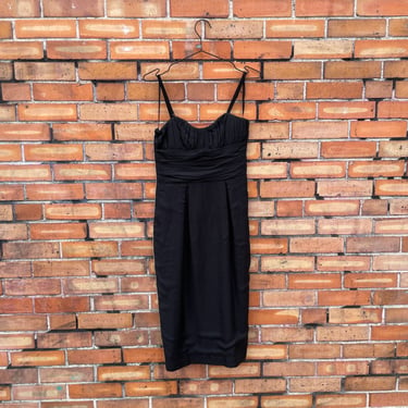 black and ivory dolce & gabanna silk corset dress / 42 s small 