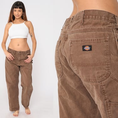 Brown Carhartt Pants Y2k Straight Leg Pants Hammer Loop Workwear Work Pants High Waist Rise Streetwear Vintage 00s Medium 34 x 30 