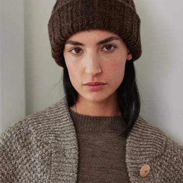 Rib Hat in Cocoa - Wol Hide