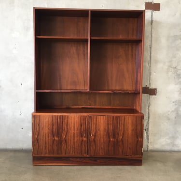 Danish Rosewood Credenza &amp; Hutch By Paul Hundevad