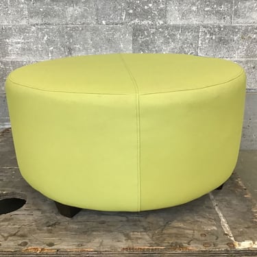 Light Green Upholstered Ottoman (Seattle)