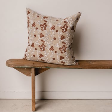 Block Print Pillow Cover | Torini Saffron
