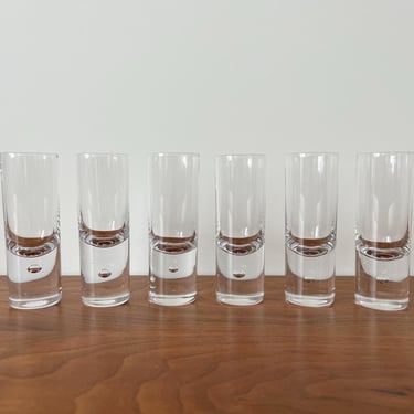 Set of 6 Vintage Kosta of Sweden Pippi Brandy / Sherry Glasses - 2oz - 4 5/8