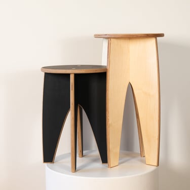 SIMPLE Stool Bundle | 24&quot; Natural &amp; 18&quot; Arabian Night