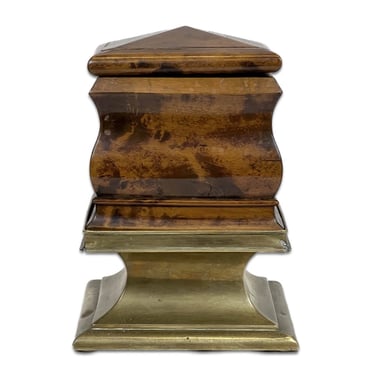 Maple Humidor on Brass Stand