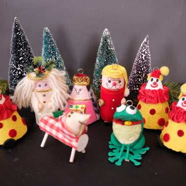 Vintage Minikins Christmas Ornament Collection Handmade In USA 