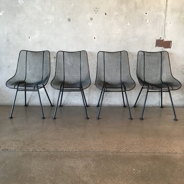 Russell Woodard Sculptura Wrought Iron Chairs - Set Of Four