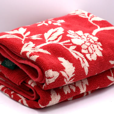 vintage Ralph Lauren Bath Towels Set of Two 