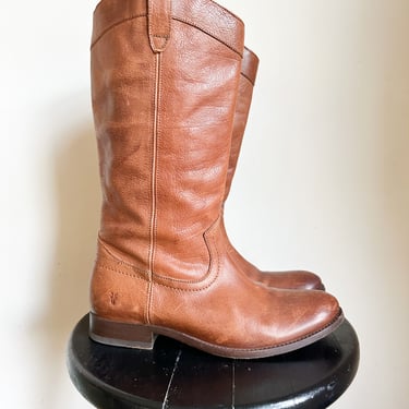 Vintage 2000s Frye Brown Pull-on Boots / women's size 9 
