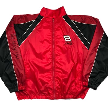 Vintage 90s/Y2K Winners Circle Dale Earnhardt Jr Embroidered NASCAR Racing Full Zip Windbreaker Jacket Size Large/XL 